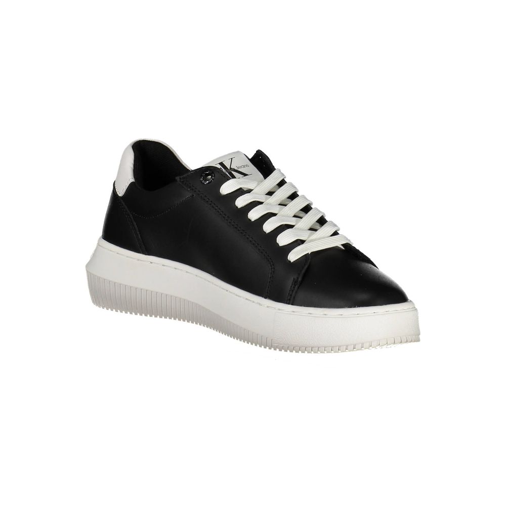 Calvin Klein Black Leather Women's Sneakers