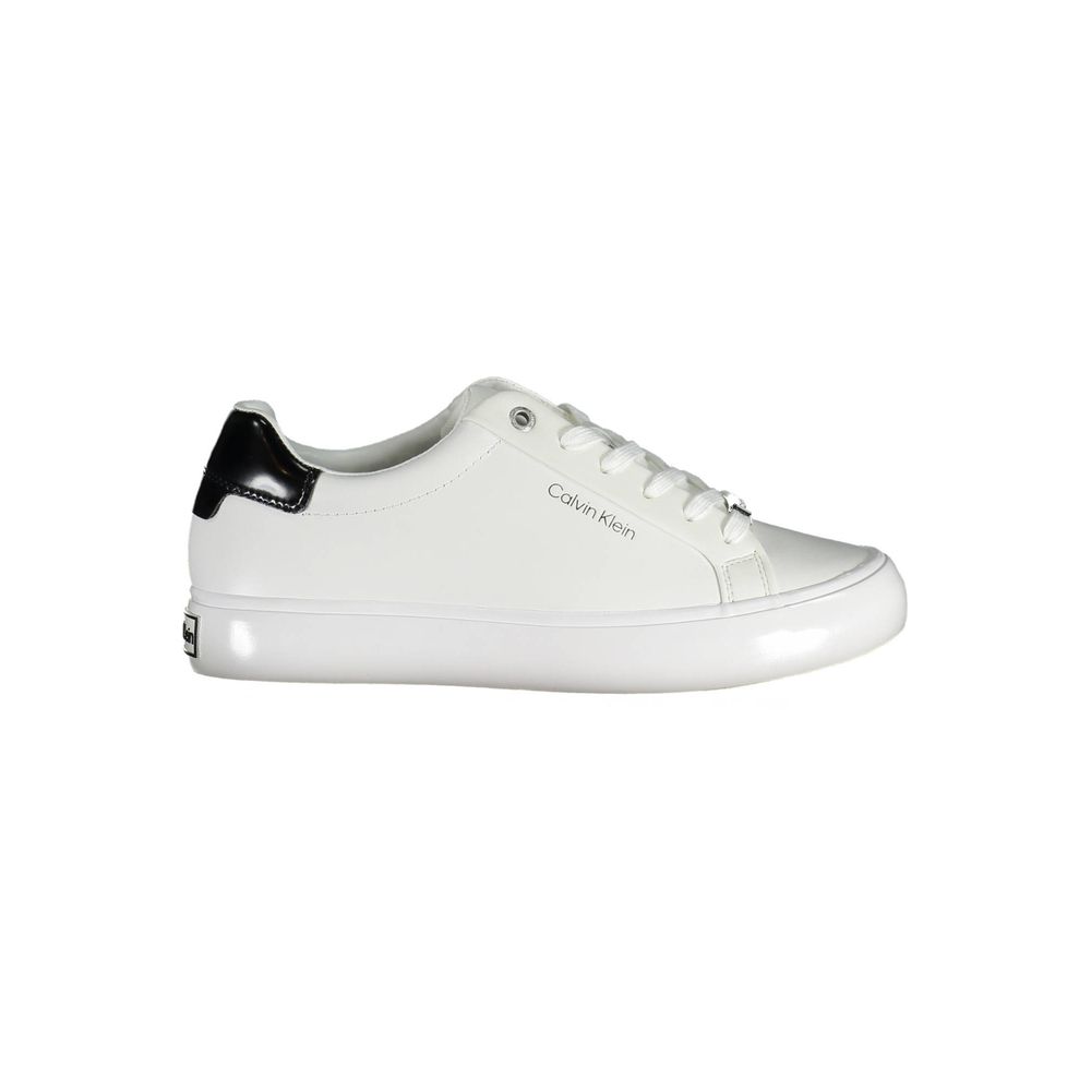 Calvin Klein White Leather Women's Sneakers