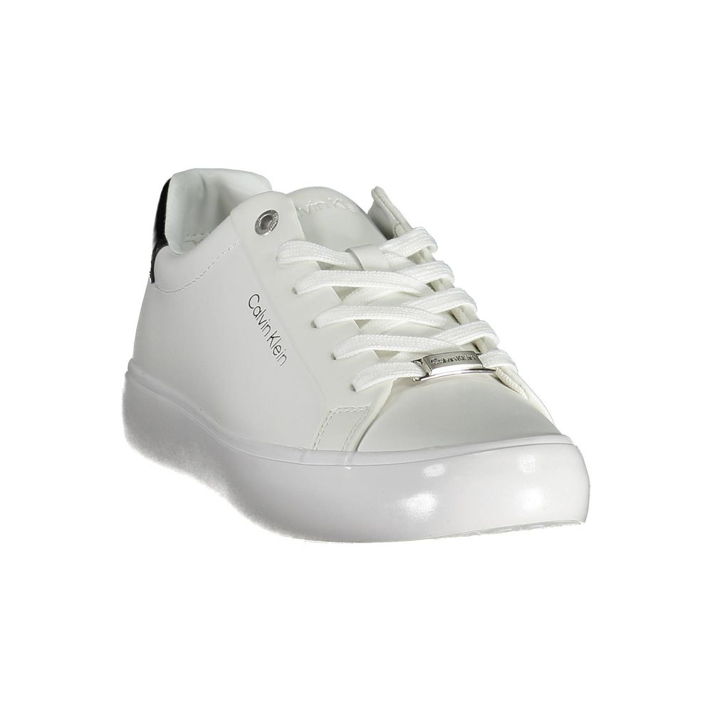 Calvin Klein White Leather Women's Sneakers
