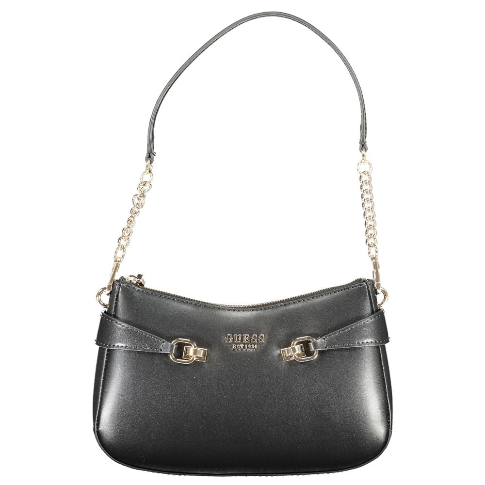 Guess Jeans Schwarz Polyethylen Frauen Handtasche