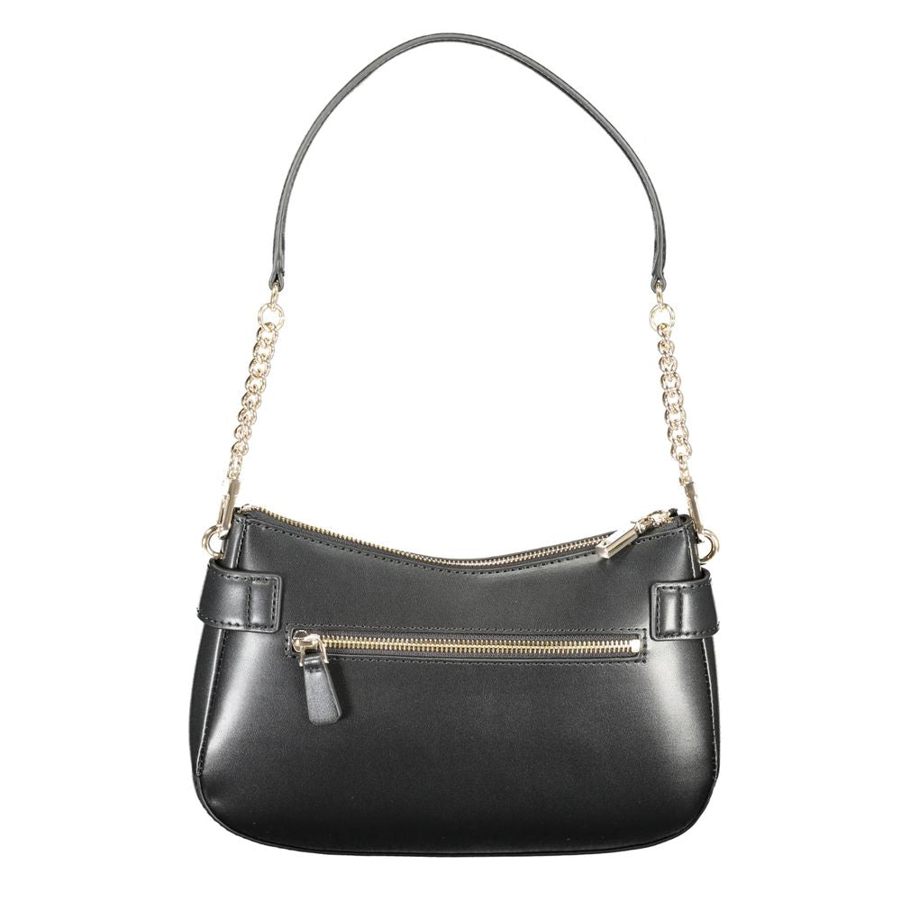 Guess Jeans Schwarz Polyethylen Frauen Handtasche