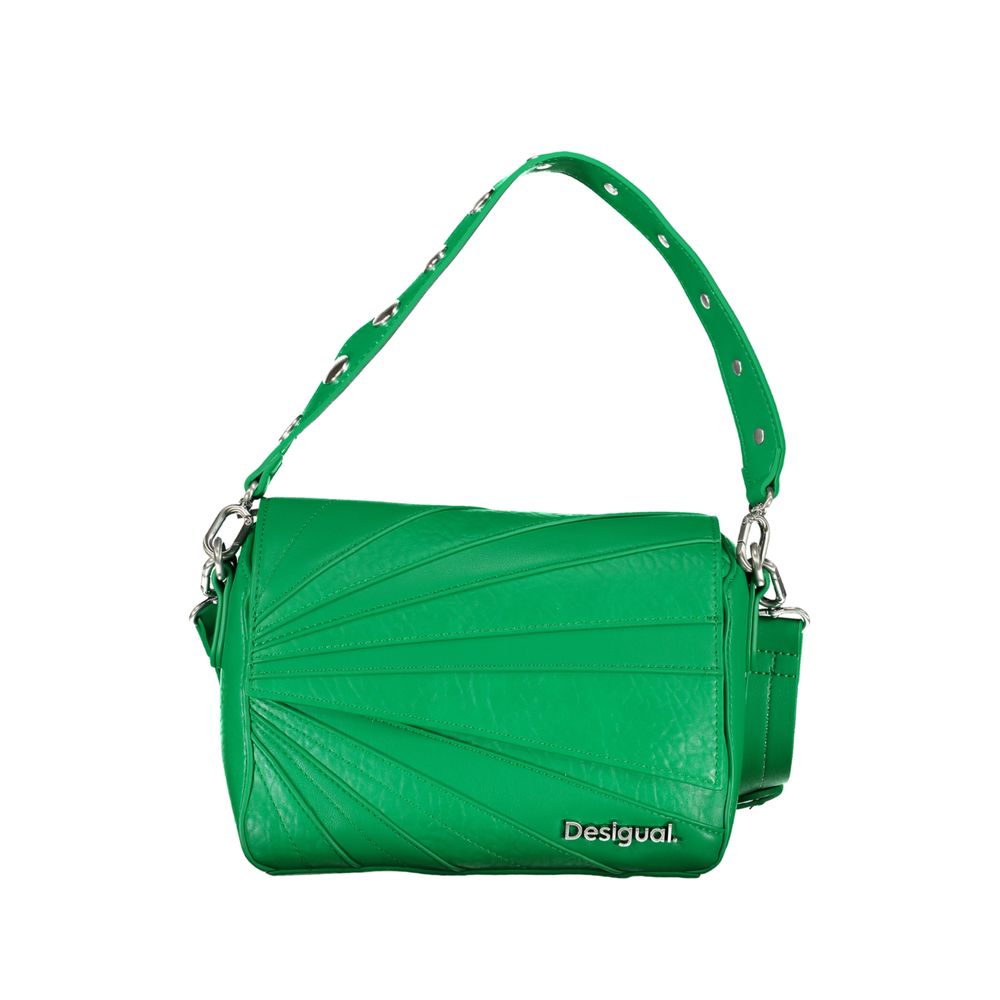 Desigual Grüne Polyethylen-Handtasche