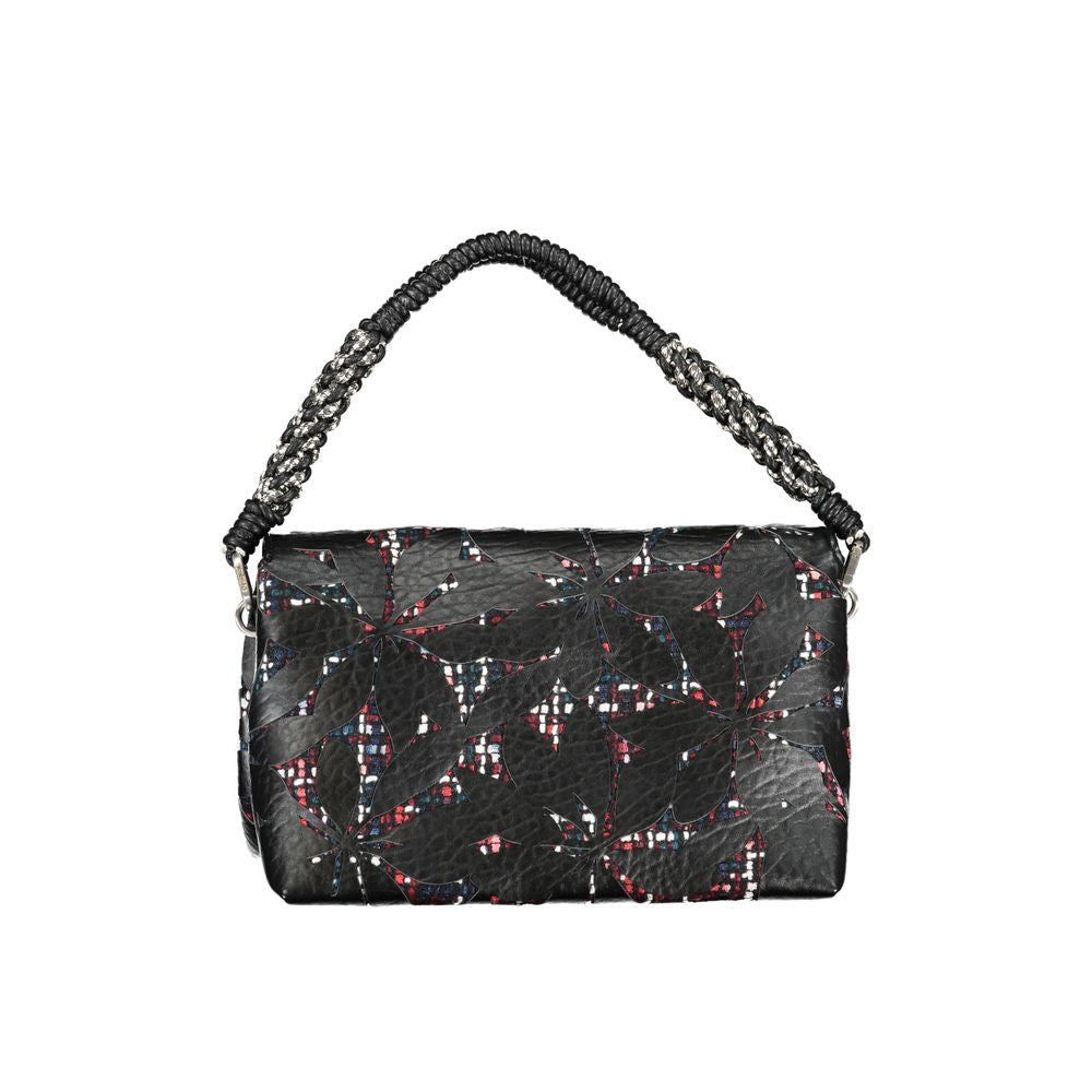 Desigual Schwarze Polyethylen-Handtasche