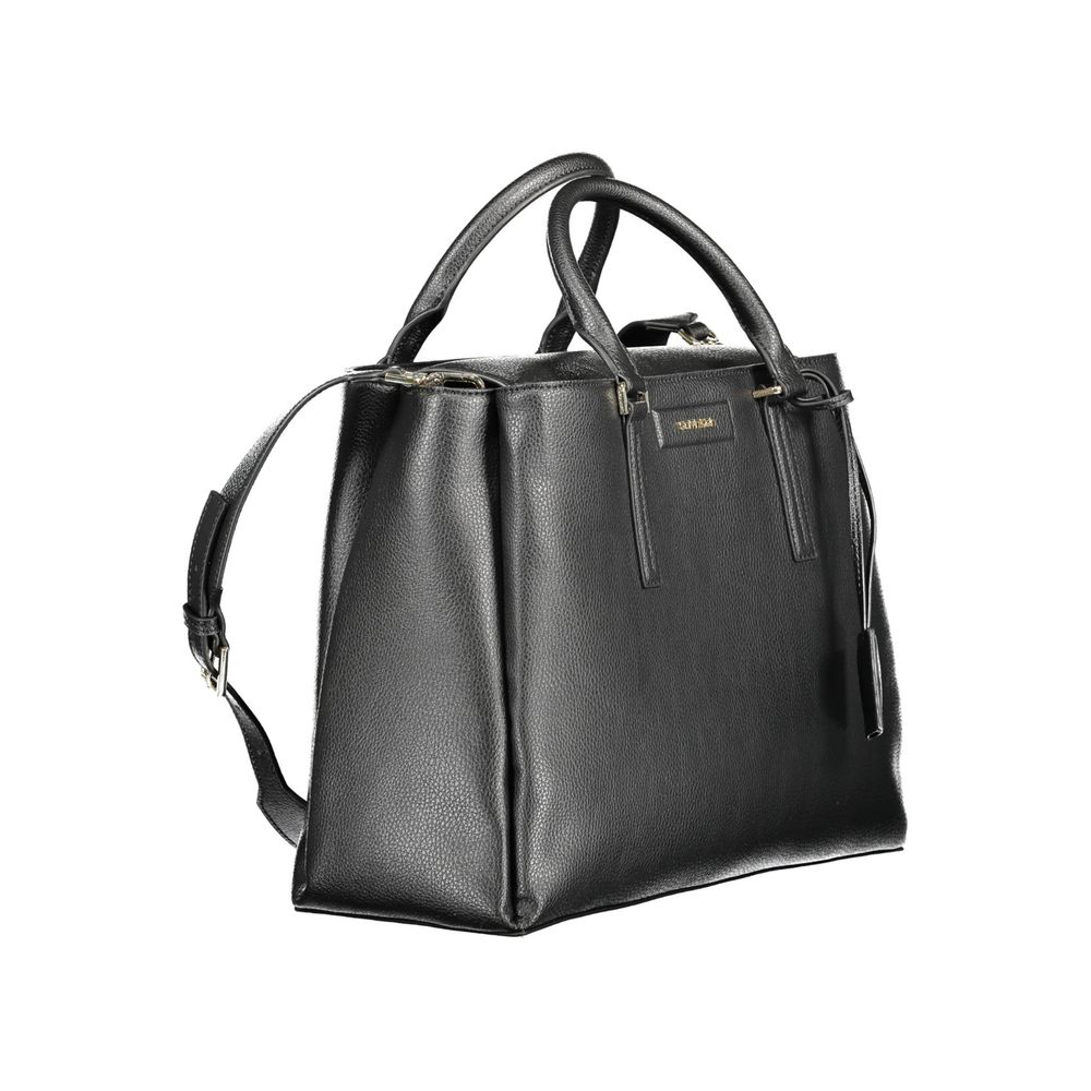 Calvin Klein Schwarz Recyceltes Polyester Damen Handtasche