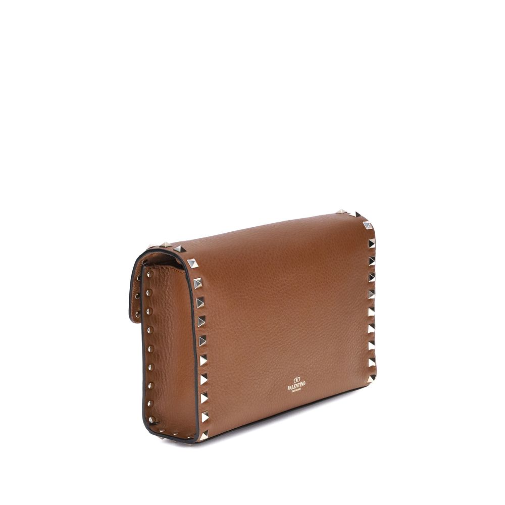 Valentino Garavani Schultertasche aus Kalbshaut Bos Taurus in Braun