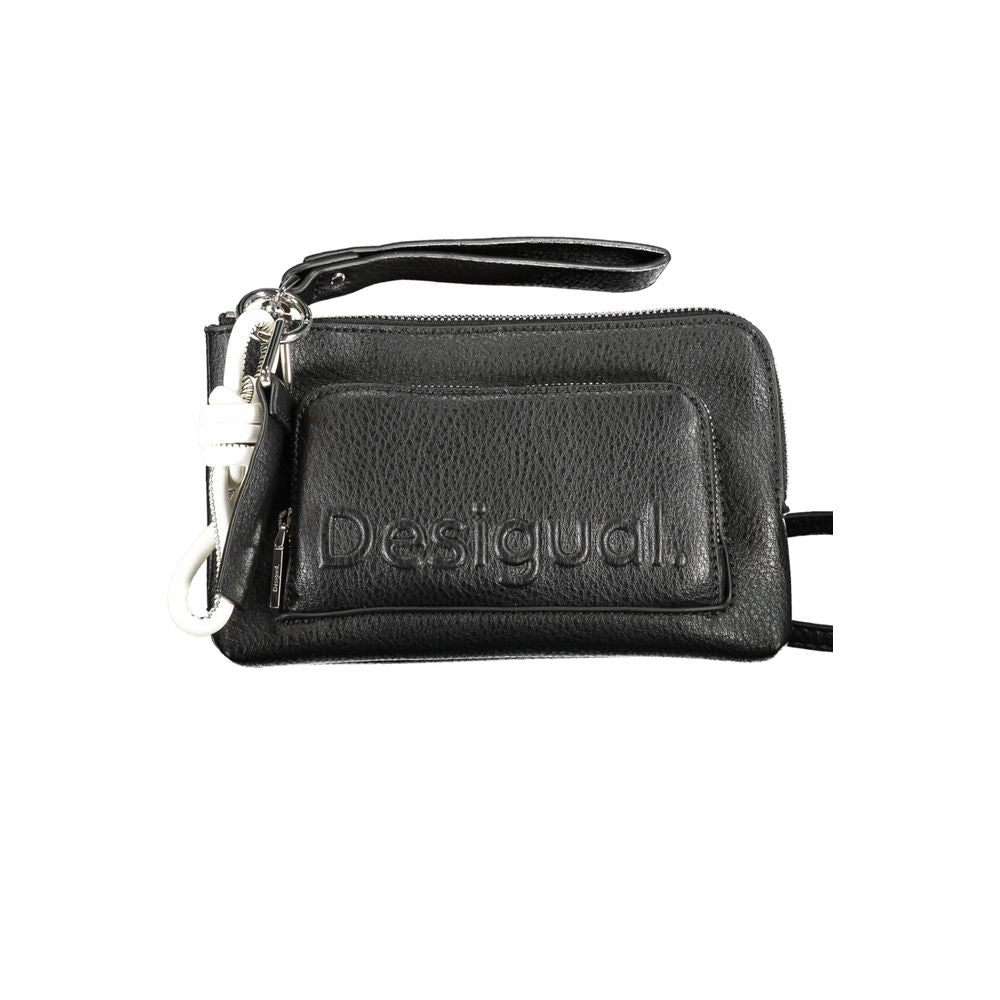 Desigual Schwarze Polyethylen-Handtasche