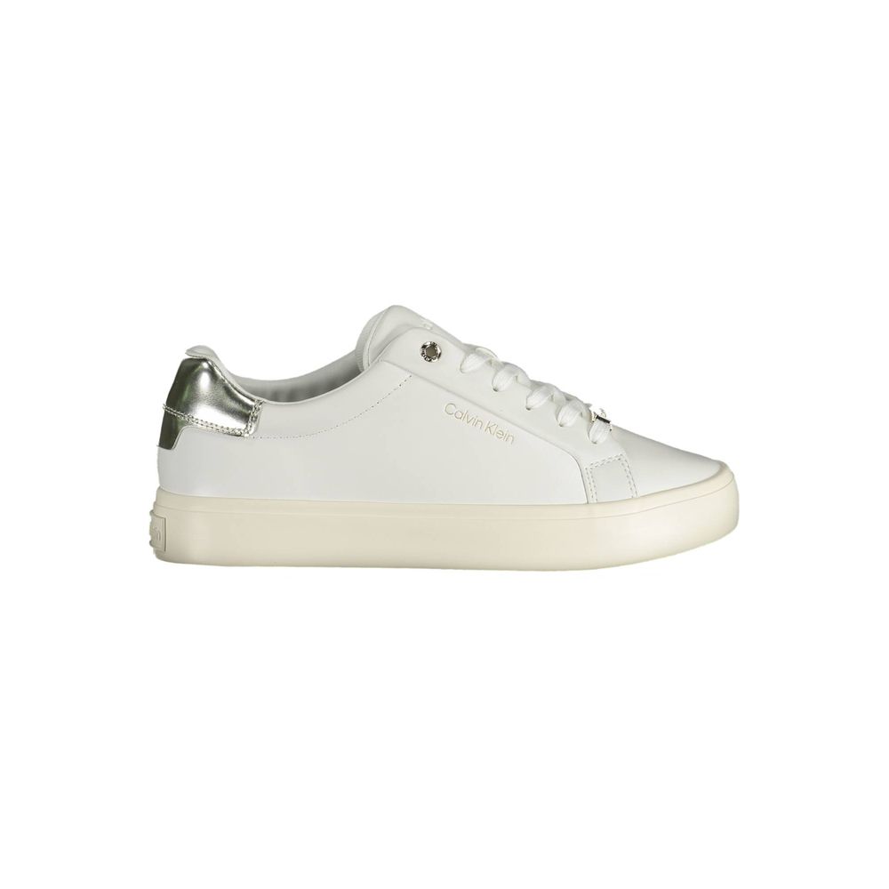 Calvin Klein White Leather Women's Sneakers
