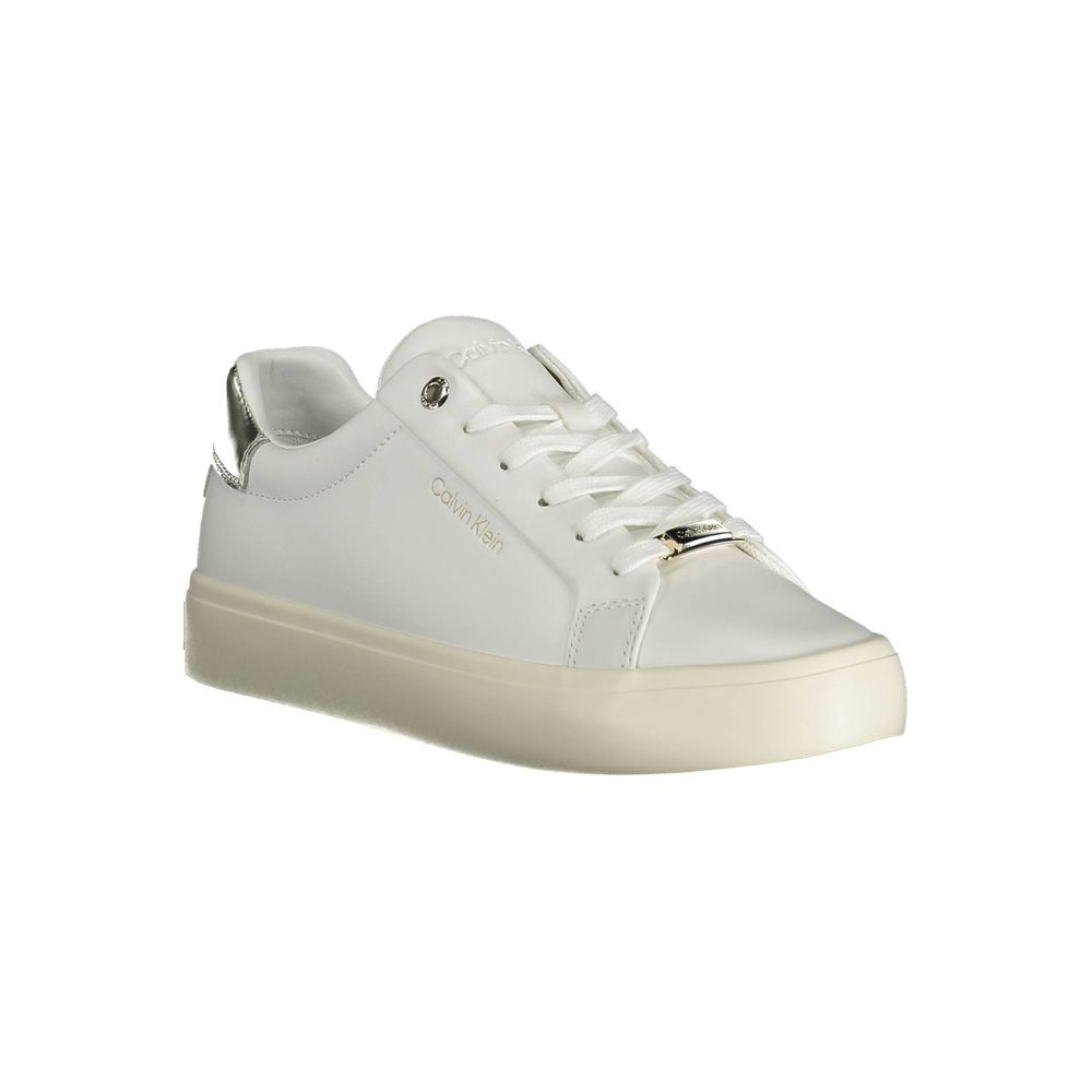 Calvin Klein White Leather Women's Sneakers