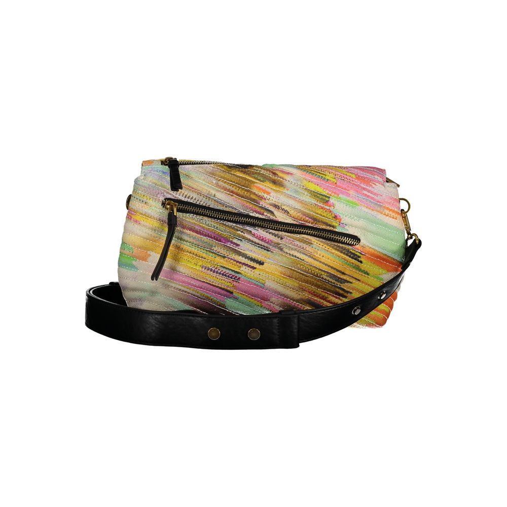 Desigual Gelbe Polyester-Handtasche
