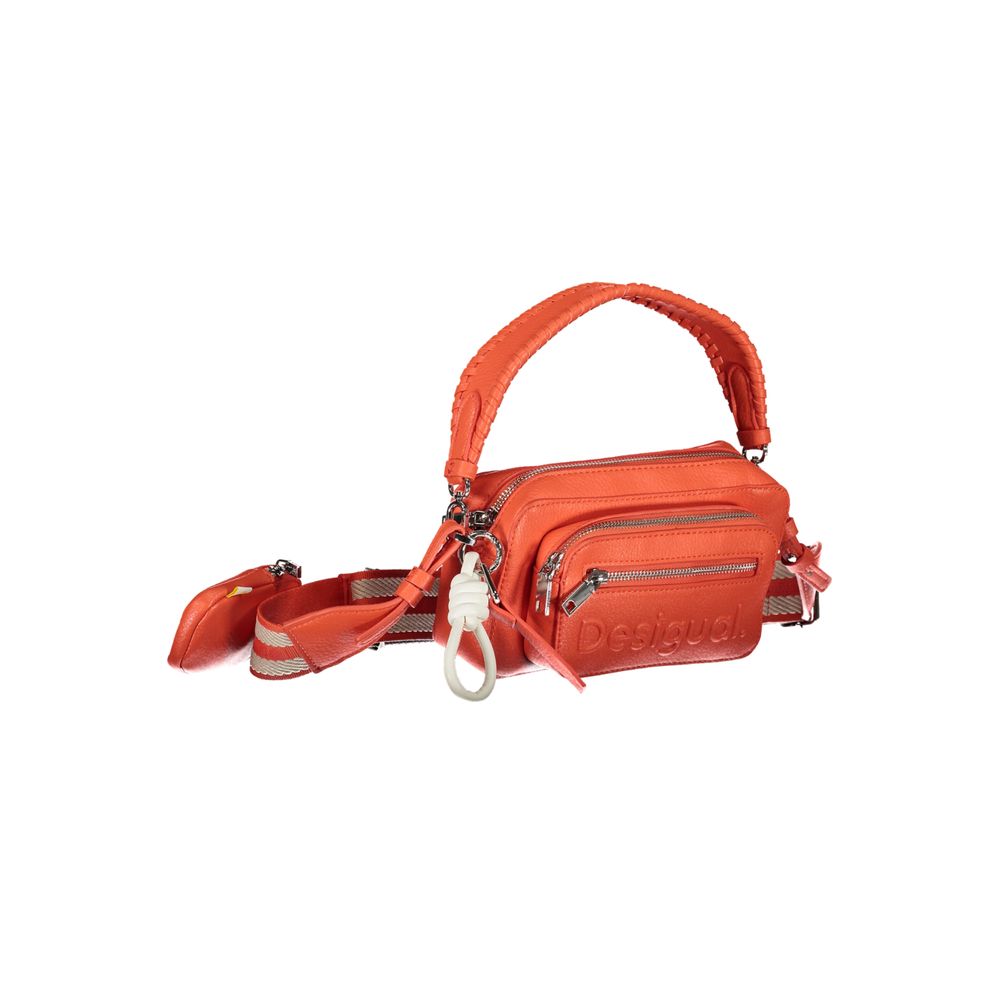 Desigual Rosa Polyethylen-Handtasche