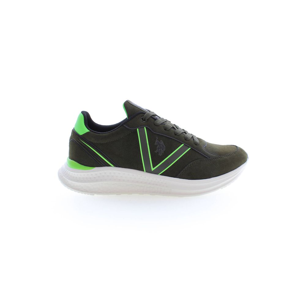 U.S. POLO ASSN. Grüner Polyester Herren Sneaker