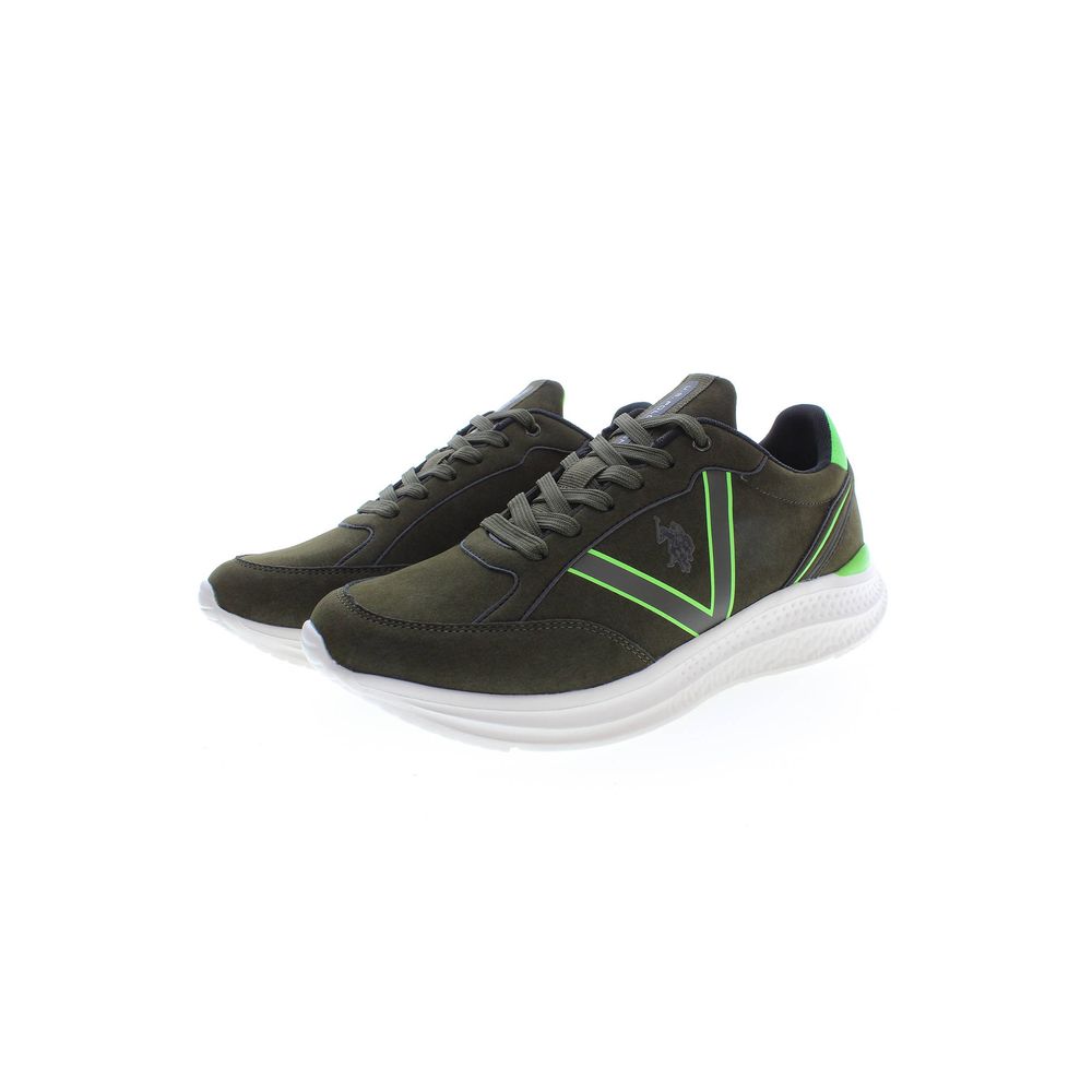 U.S. POLO ASSN. Grüner Polyester Herren Sneaker