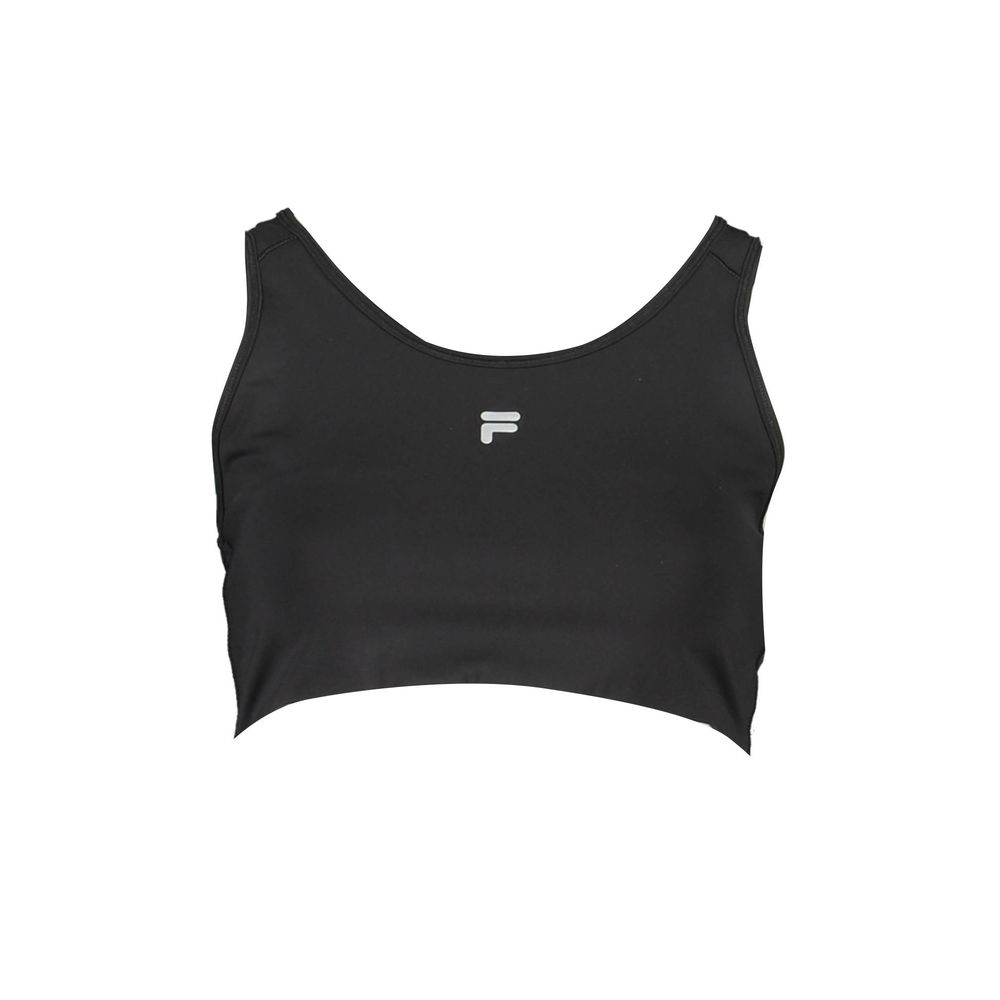 Fila Schwarzer Polyester Damen Sport-BH