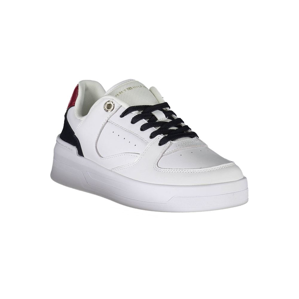 Tommy Hilfiger White Leather Women's Sneakers