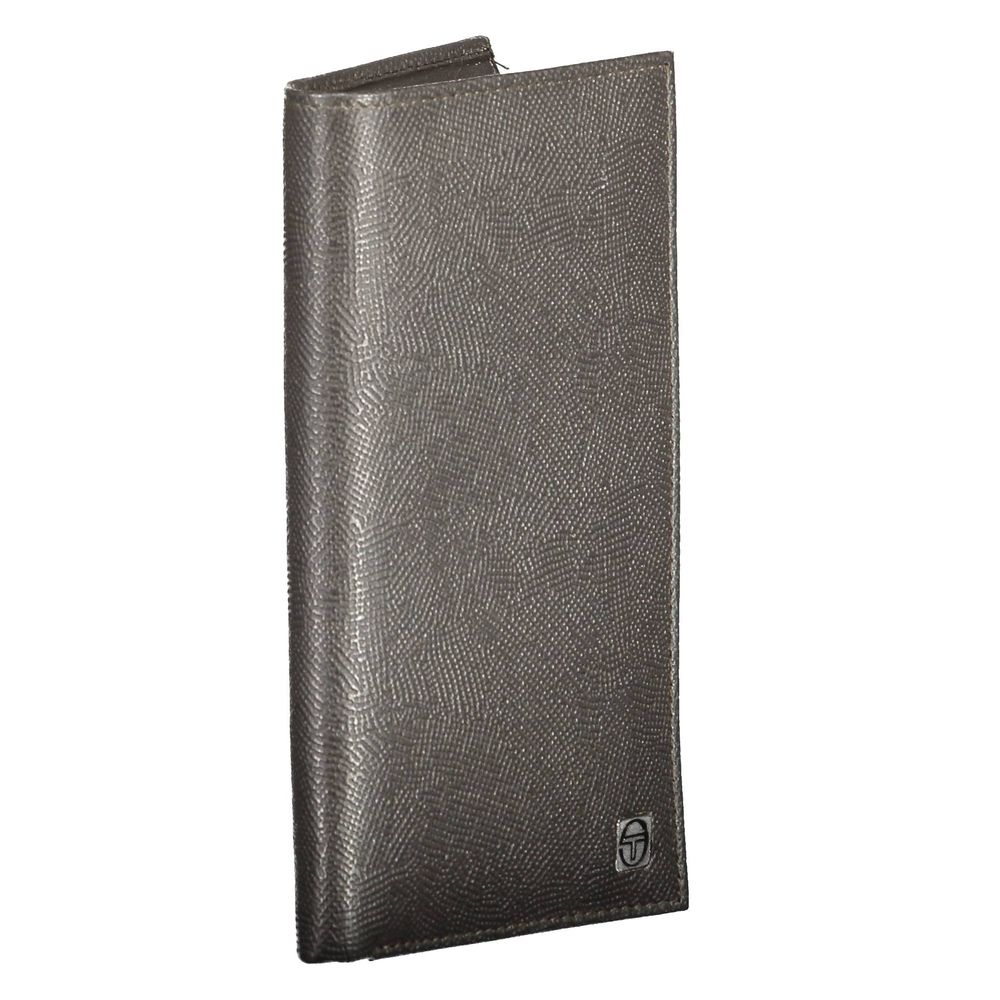 Sergio Tacchini brown leather wallet for men