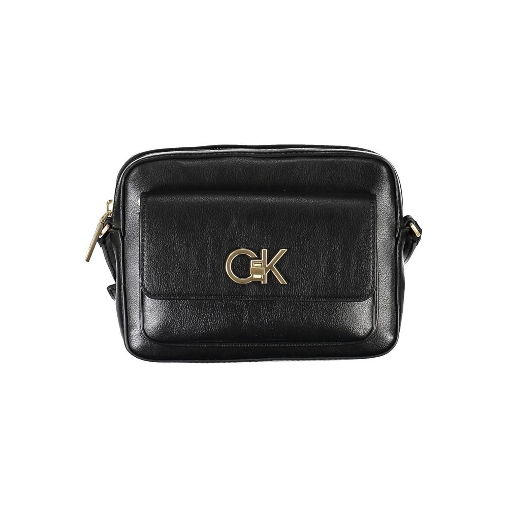 Calvin Klein Schwarz Recyceltes Polyester Damen Handtasche
