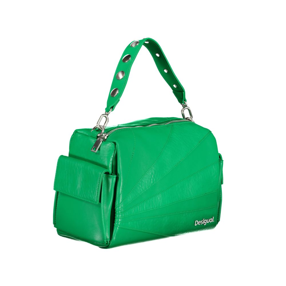Desigual Grüne Polyethylen-Handtasche