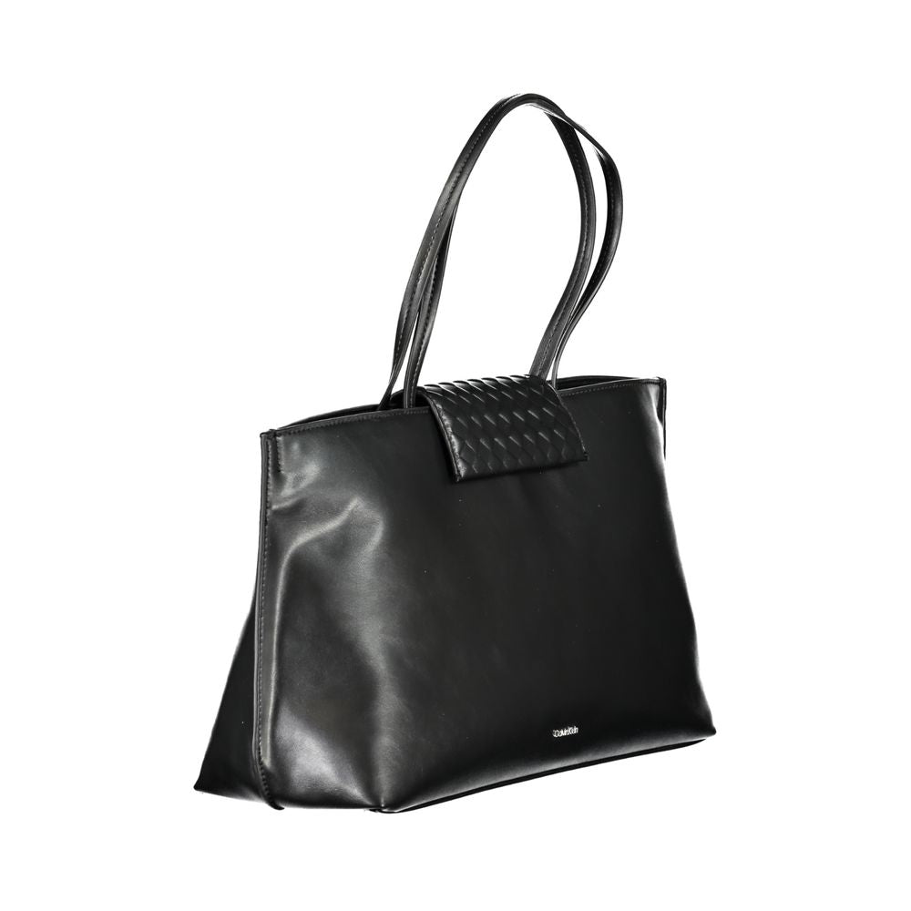 Calvin Klein Schwarze Polyester Handtasche
