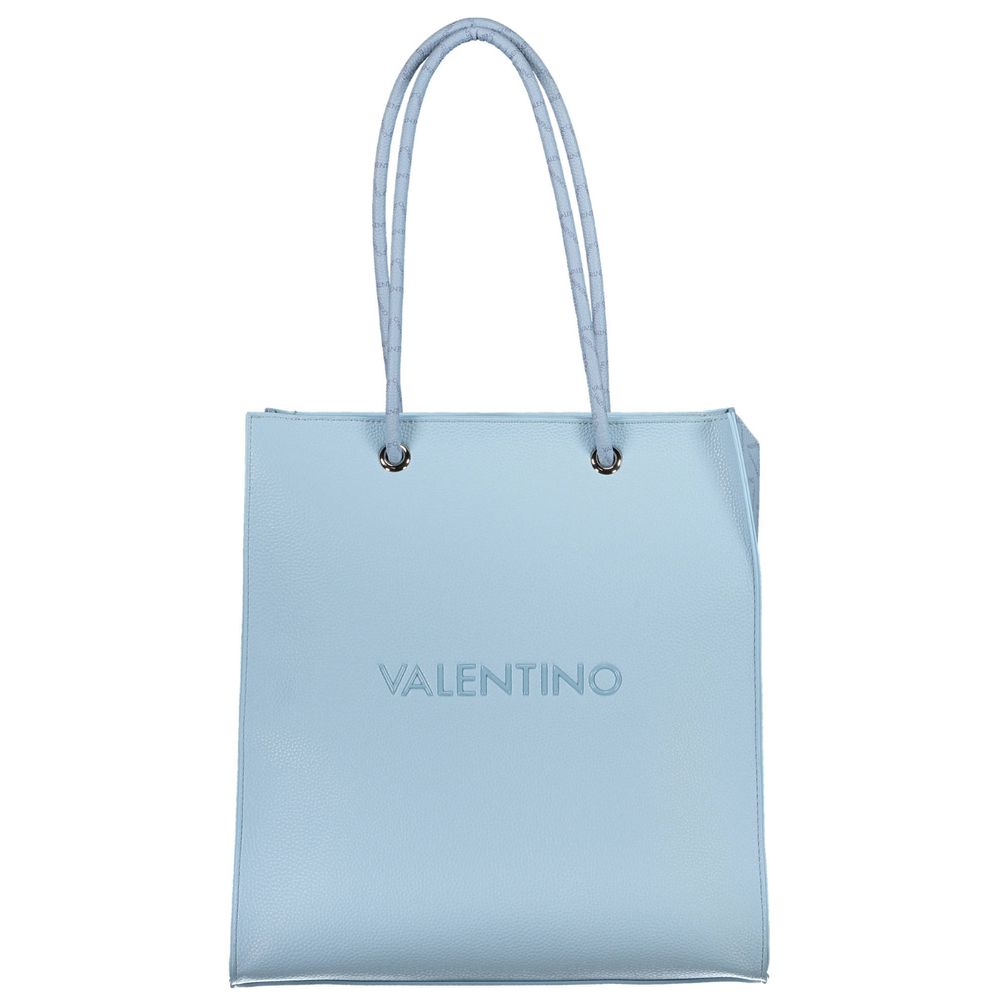 Mario Valentino Blaue Polyethylen-Handtasche