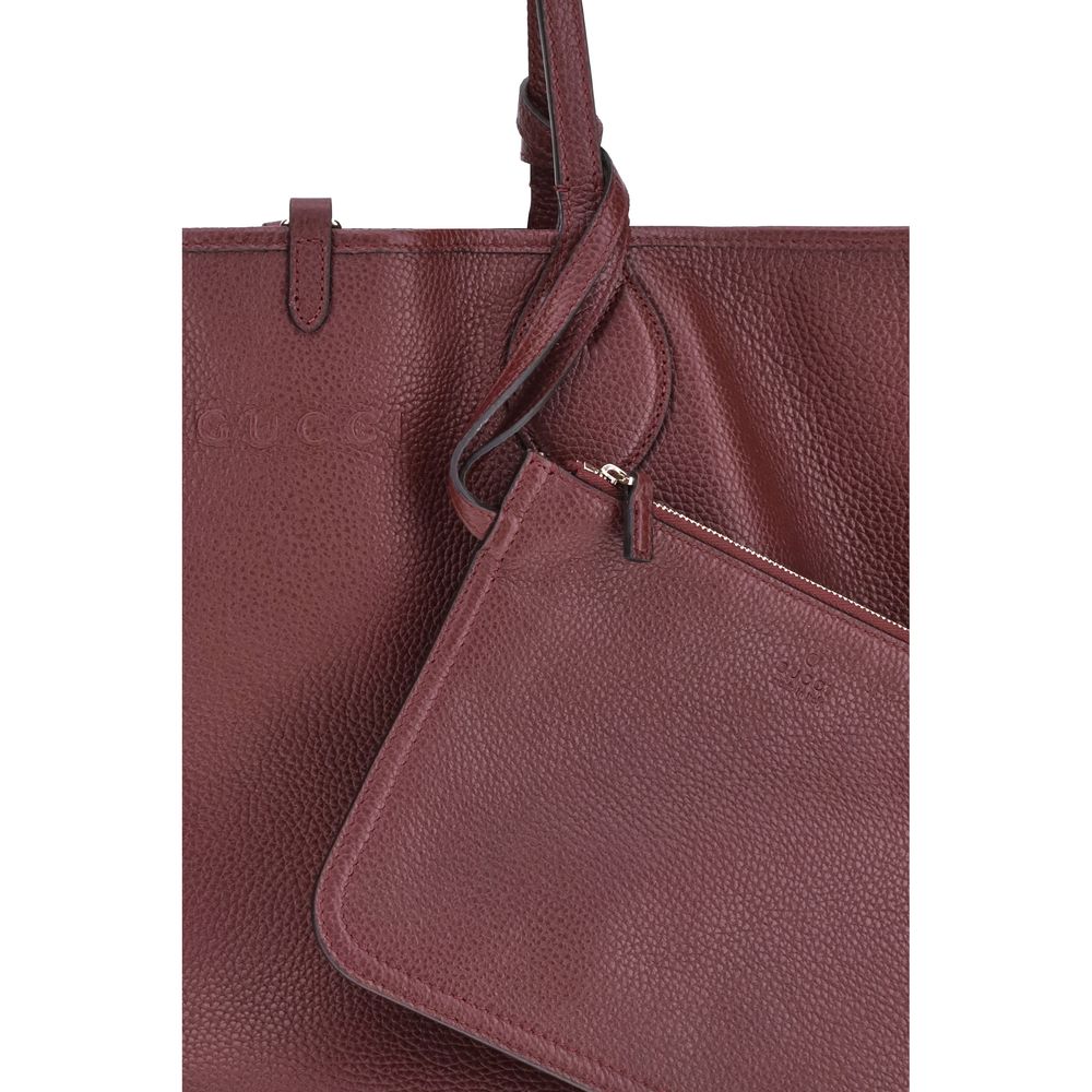 Gucci Schultertasche aus Kalbshaut in Bordeaux