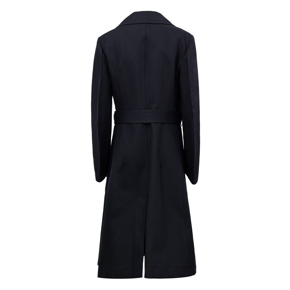 Bottega Veneta Blauer Trenchcoat aus Baumwolle