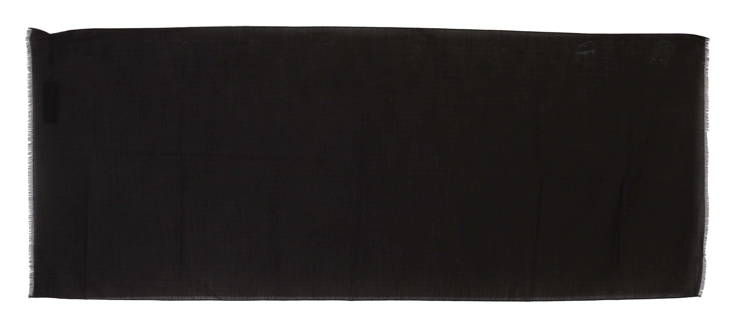 Dolce & Gabbana Dunkelgrauer Schal aus reiner Wolle mit Streifenmuster