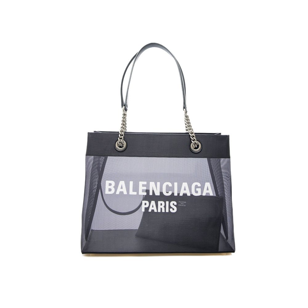 Balenciaga Schwarze Polyester-Tragetasche