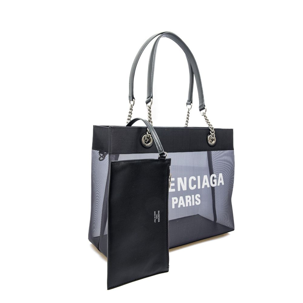 Balenciaga Schwarze Polyester-Tragetasche