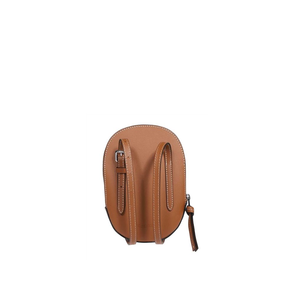 Jw Anderson Braune Leinenschultertasche