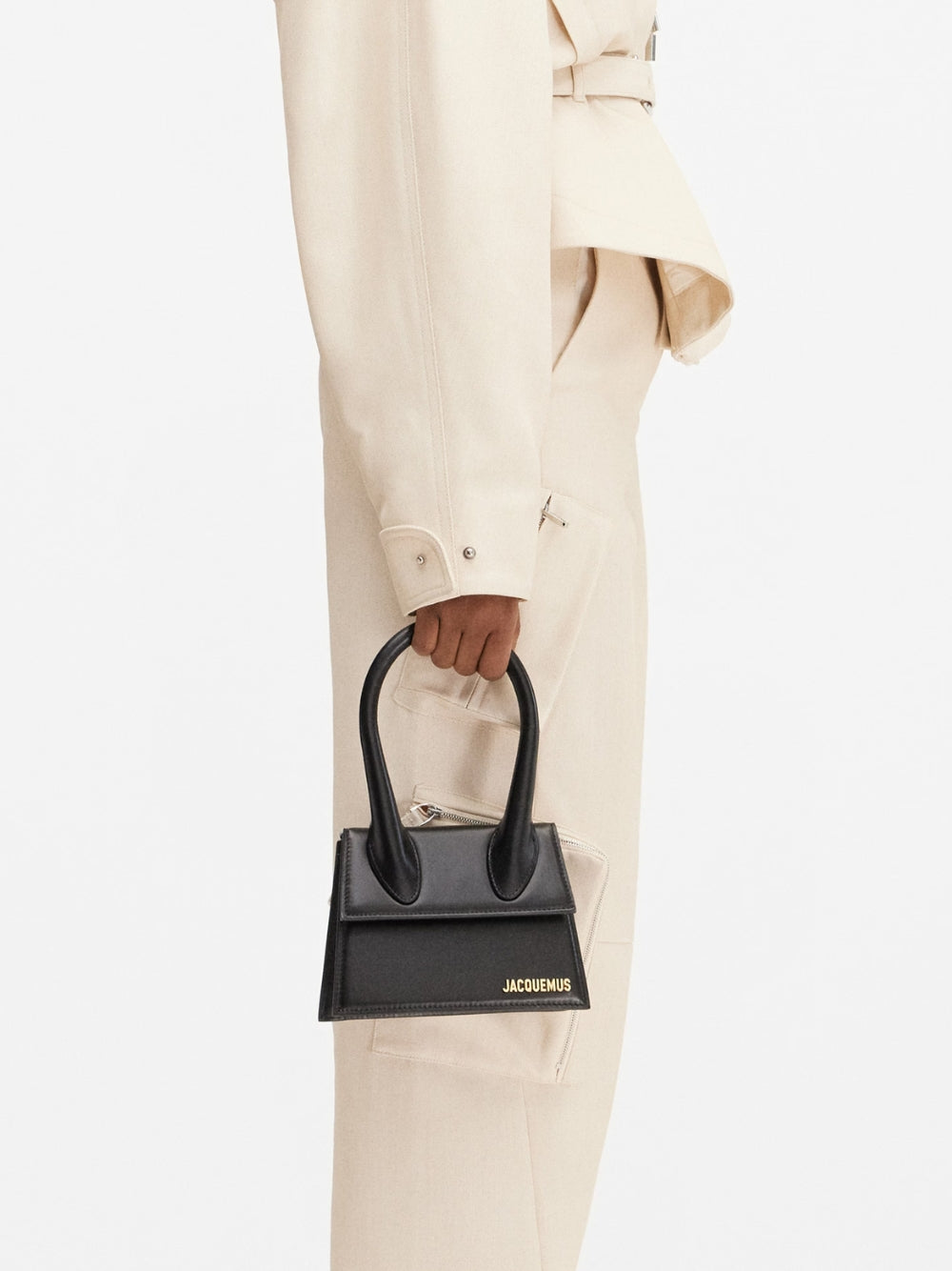 Jacquemus Le Chiquito Moyen Schwarze Tasche