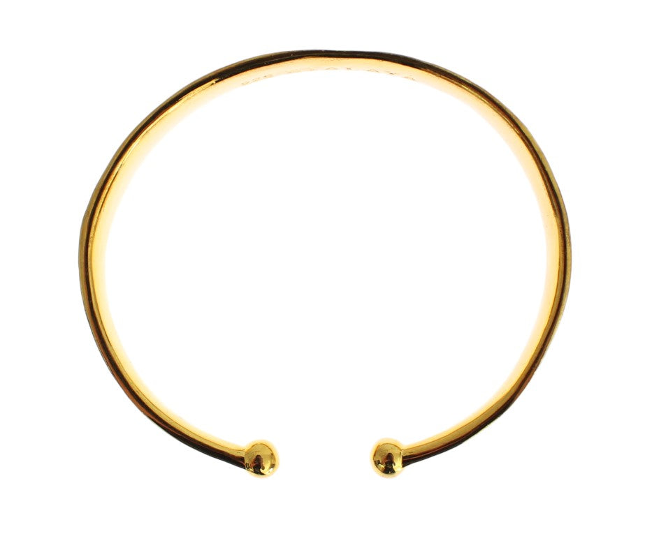 Nialaya CZ Gold Sterling 925 Silber Armspange