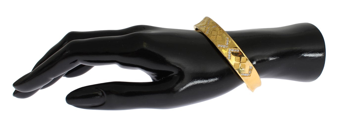 Nialaya CZ Gold Sterling 925 Silber Armspange