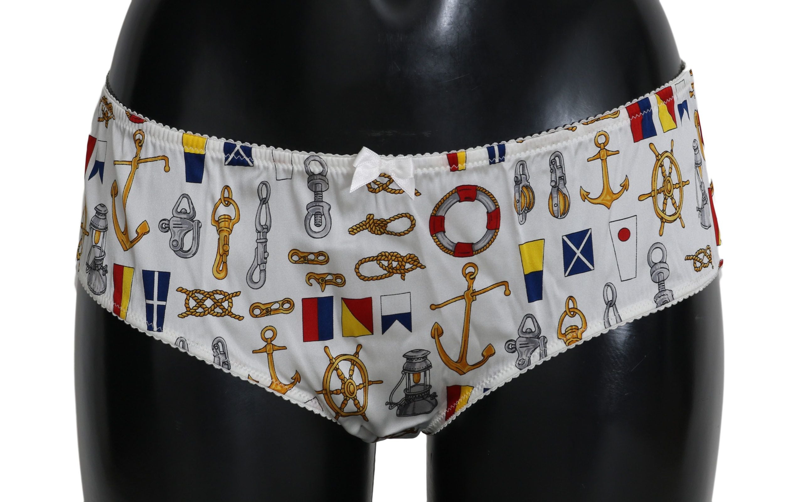 Dolce & Gabbana Unterwäsche Sailor Print Silk Bottoms