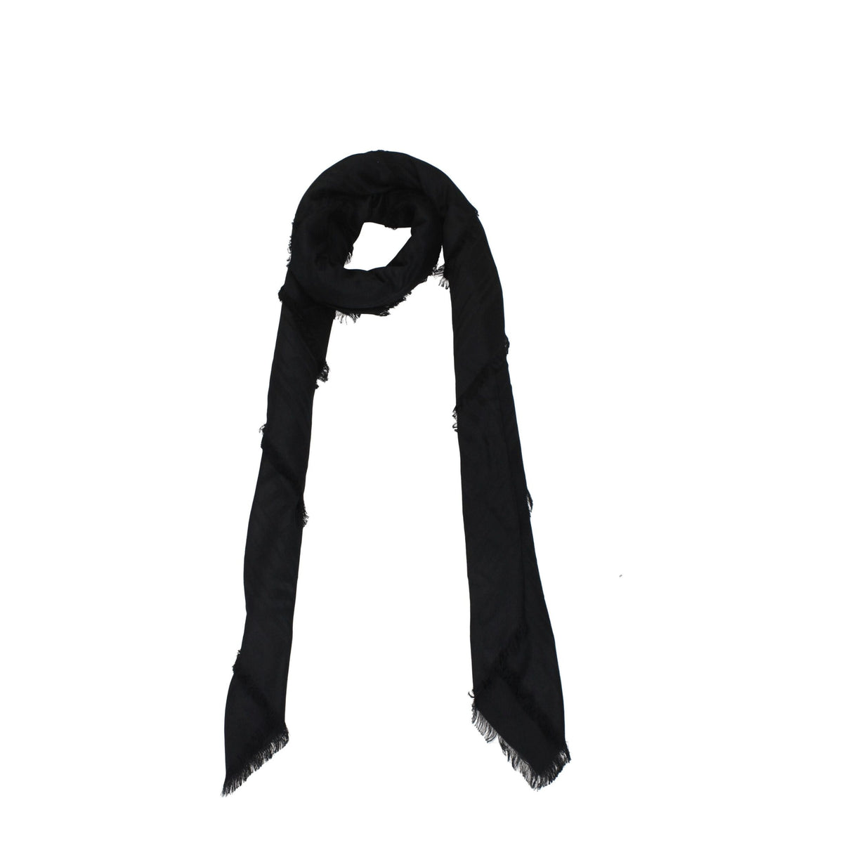 Balmain Schwarze Viskose Foulards