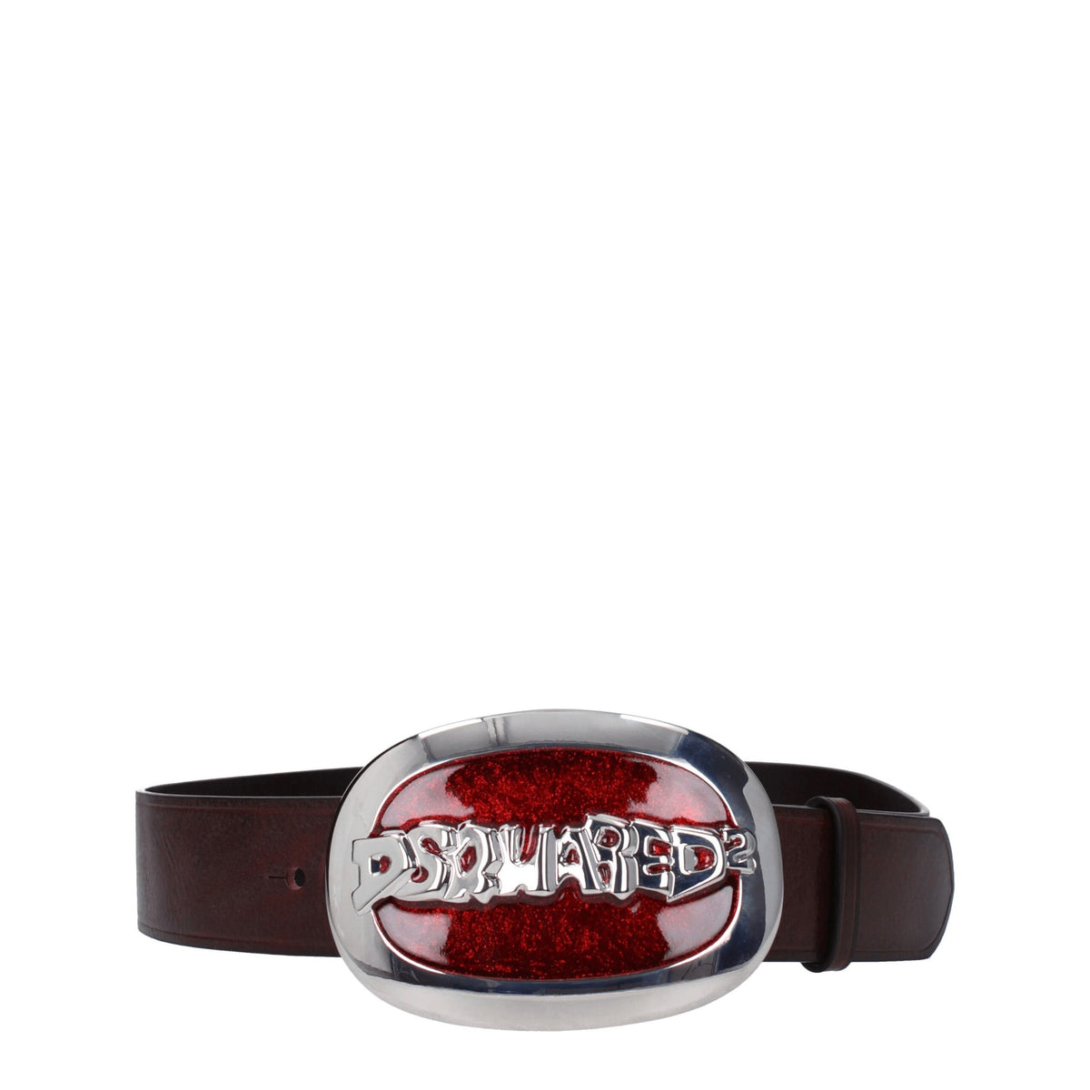 Dsquared² Regelmäßige braune Ledergürtel