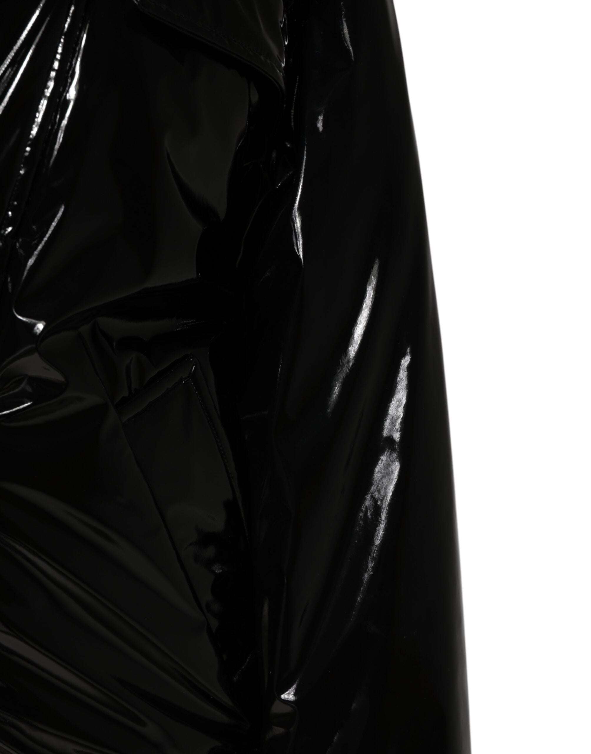 Dolce &amp; Gabbana Polyester Siyah Kapitone Şişme Mont Ceket