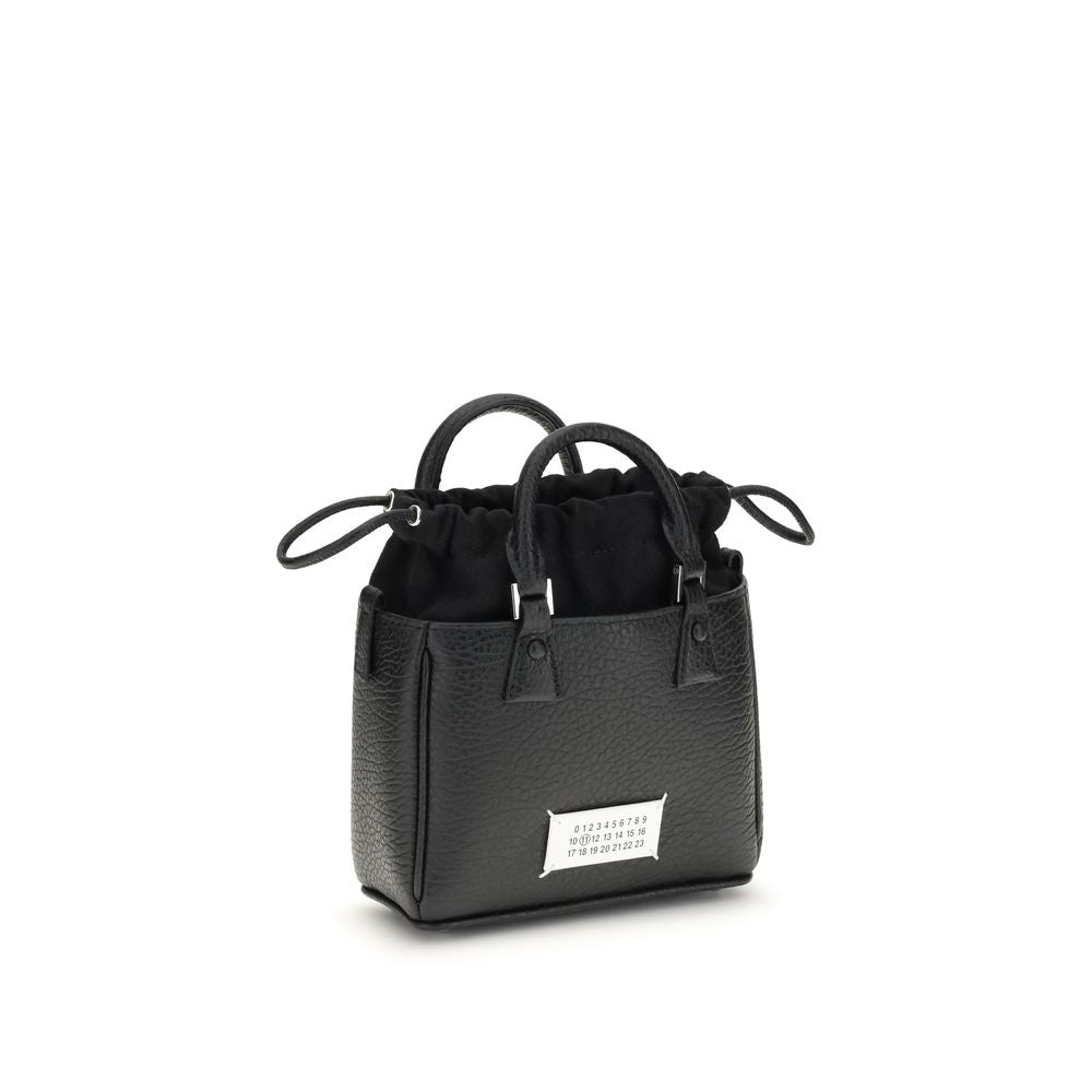 Margiela Schwarze Schultertasche aus Kalbsleder Bos Taurus