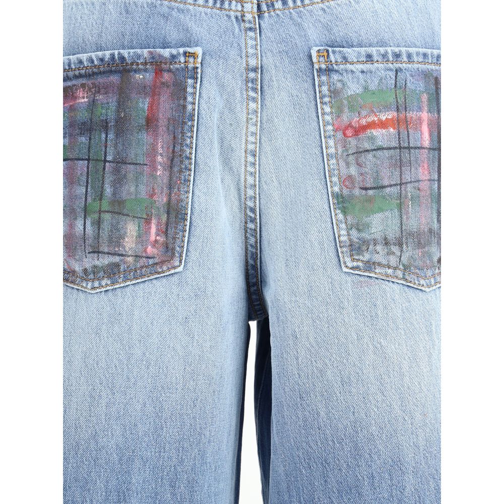 Ella Blaue Baumwoll-Jeans aus Denim