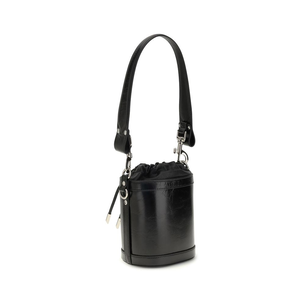 Vivienne Westwood Schwarze Kalbsleder-Bos-Taurus-Tasche