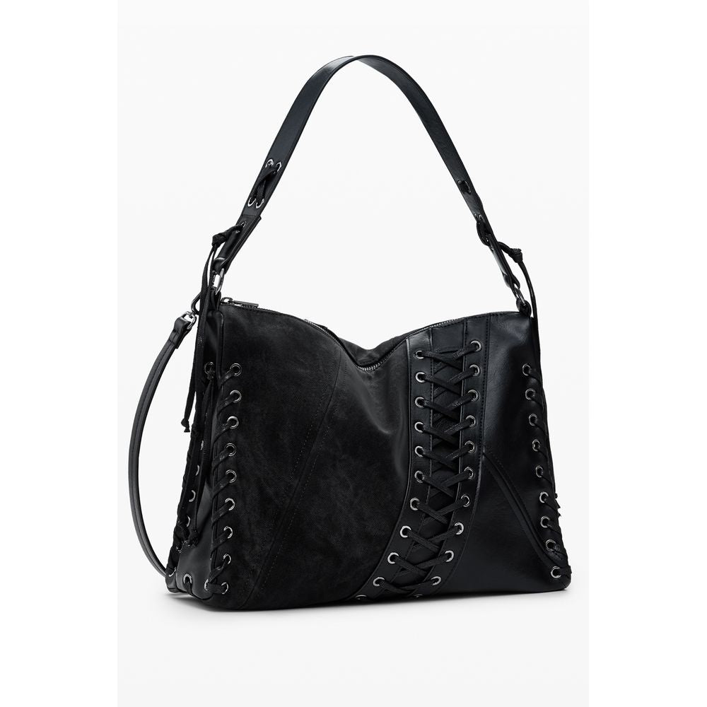 Desigual Schwarz Polyethylen Frauen Handtasche