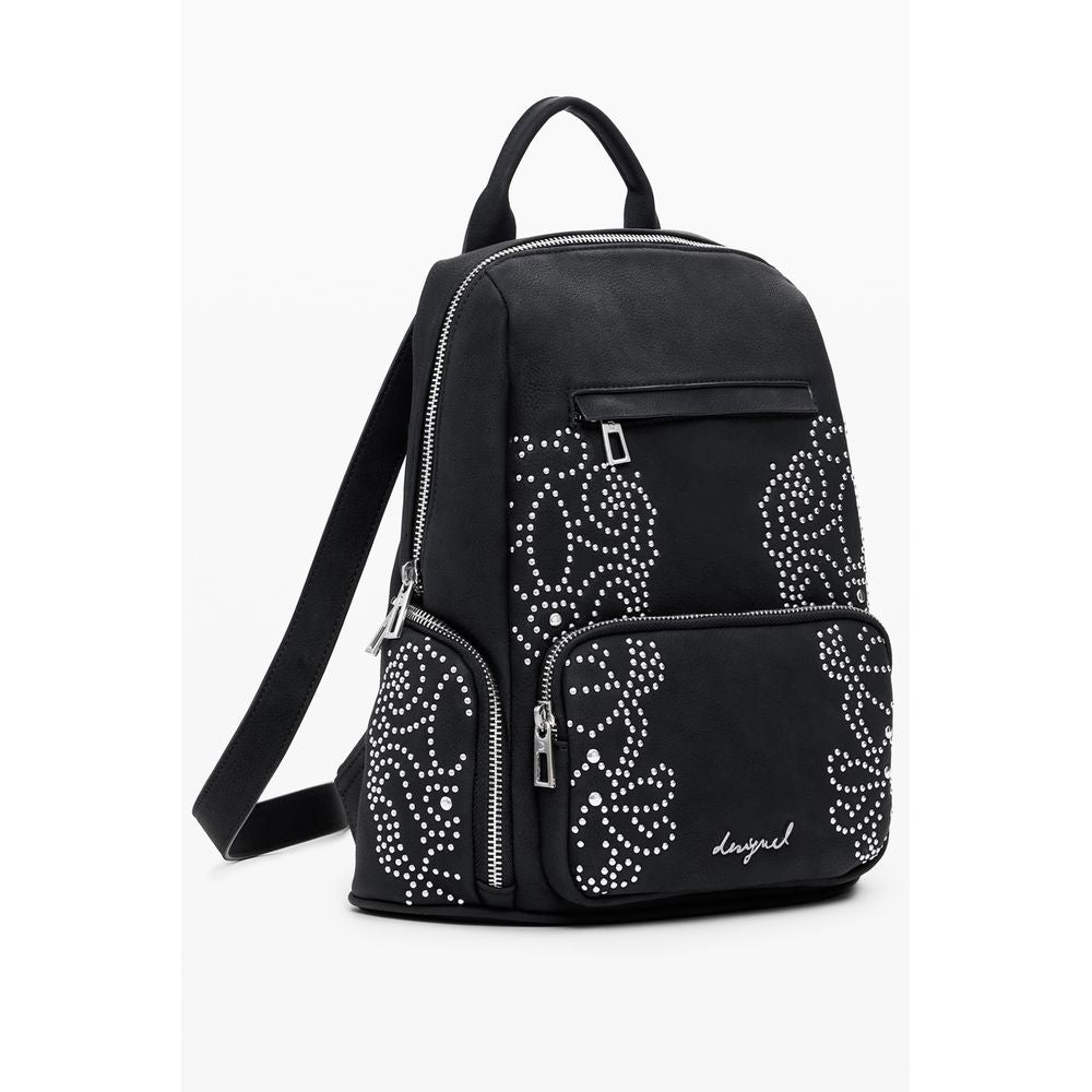 Desigual Schwarzer Polyethylen-Rucksack für Frauen