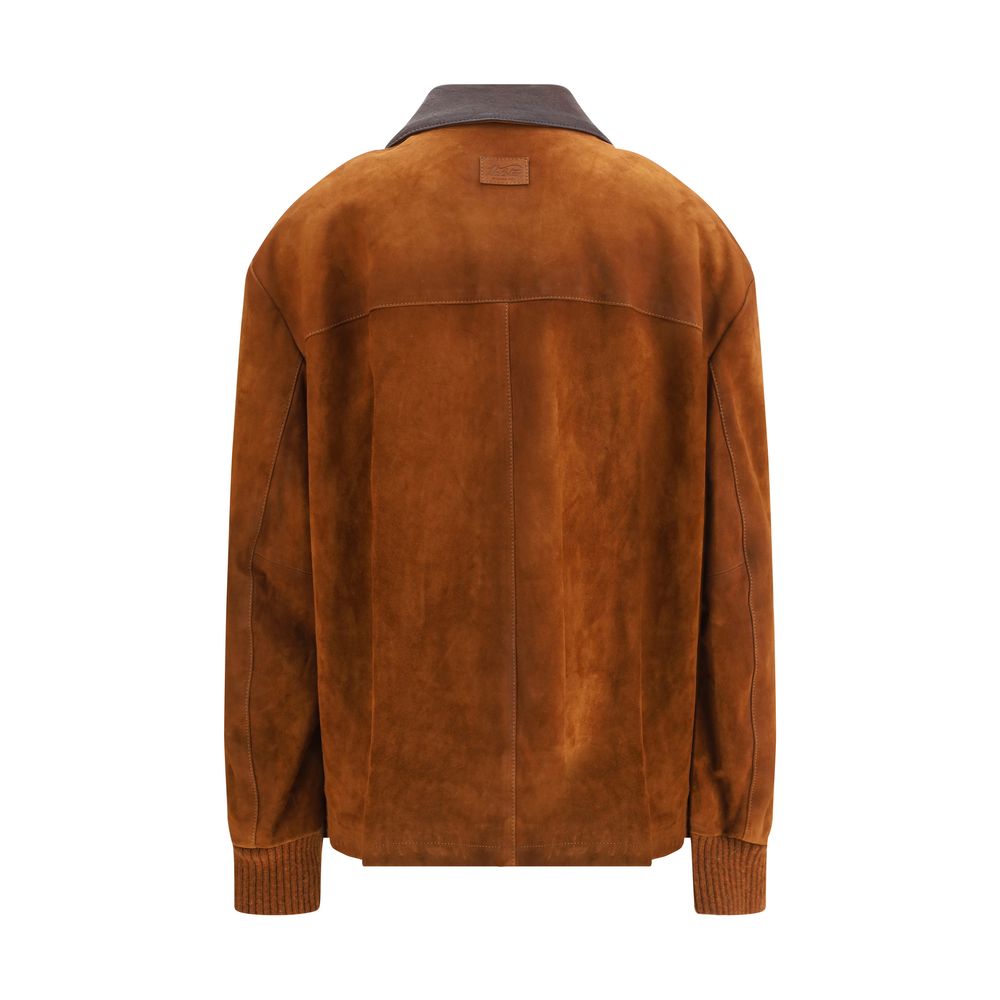 Valstar Mantel aus Ziegenleder in Braun