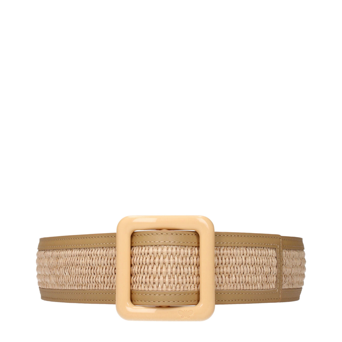 Max Mara Beige Raffia-Gürtel