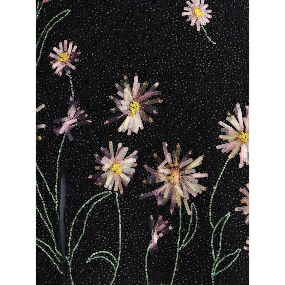 Staud Schwarzes Cocktailkleid aus Nylon