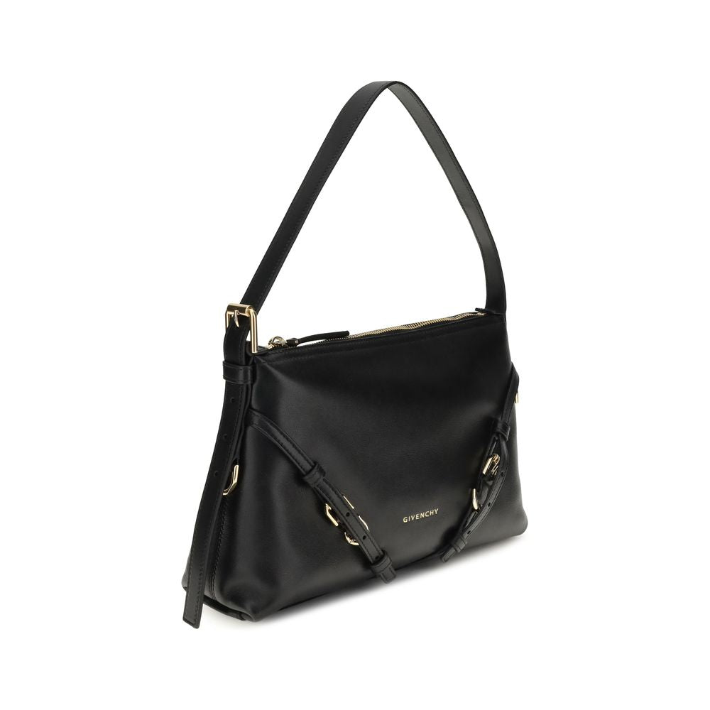 Givenchy Schwarze Kalbshaut Bos Taurus Schultertasche