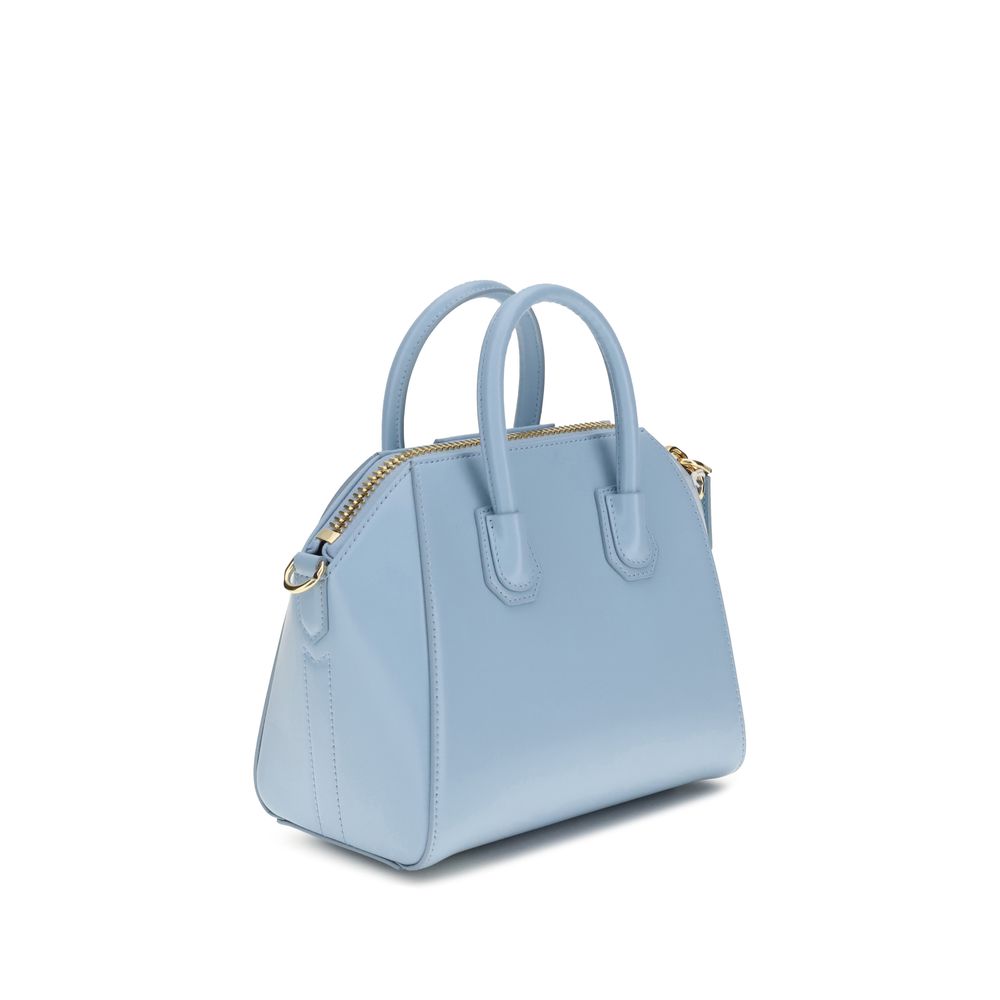 Givenchy Hellblaue Kalbshaut Bos Taurus Handtasche