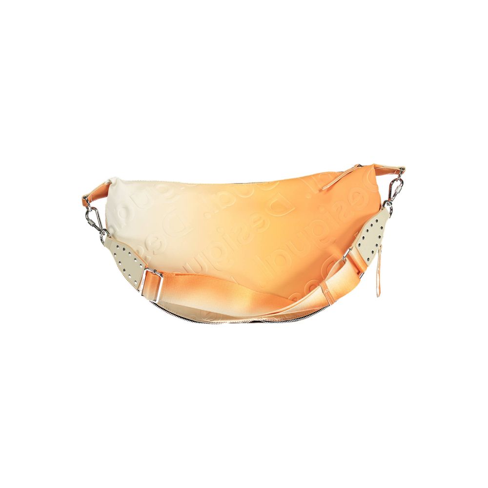 Desigual Orangefarbene Polyethylen-Handtasche