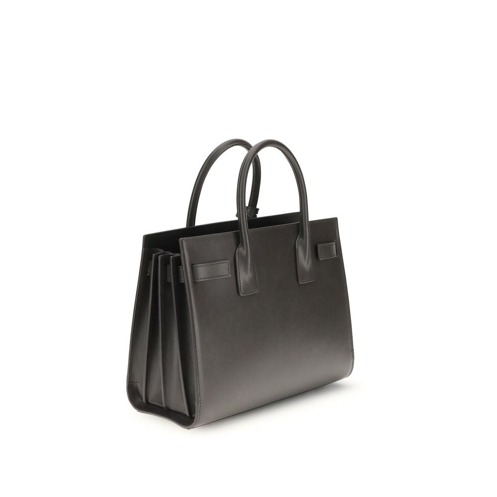 Saint Laurent Graue Kalbshaut Bos Taurus Schultertasche