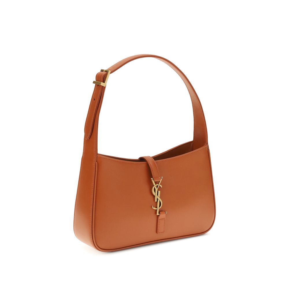 Saint Laurent Orangefarbene Kalbshaut Bos Taurus Schultertasche