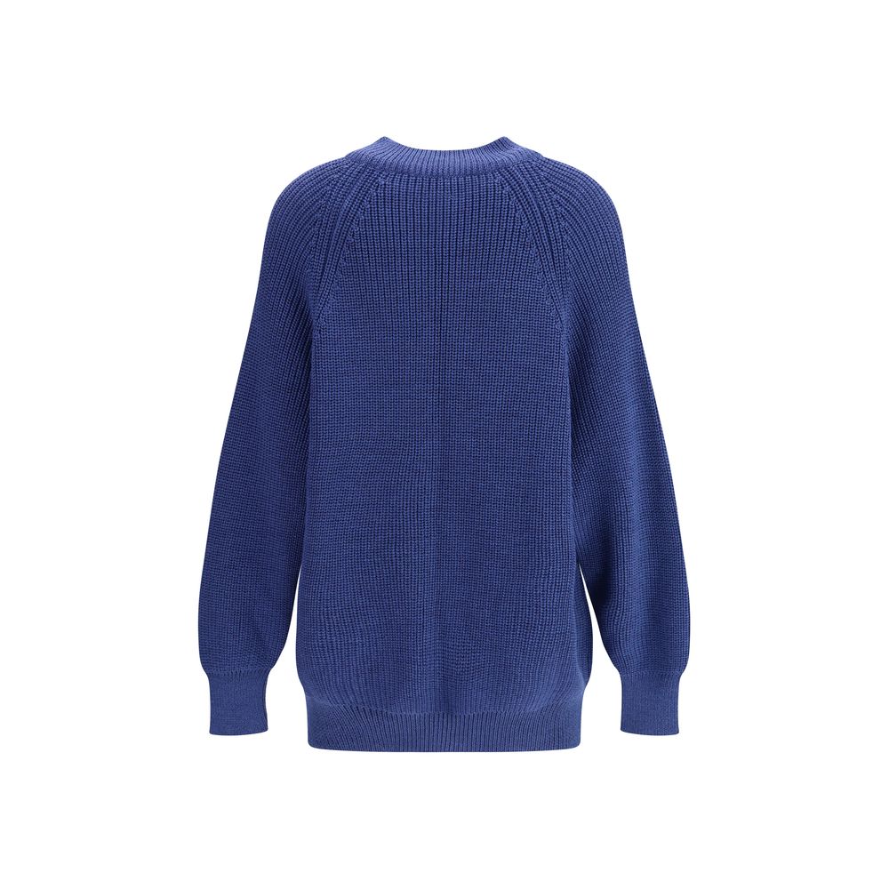 Ella Blauer Merino-Woll-Sweatshirt